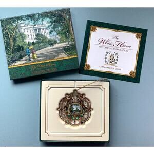 The White House Historical Association Christmas Ornament 2005 Garfield Box EUC